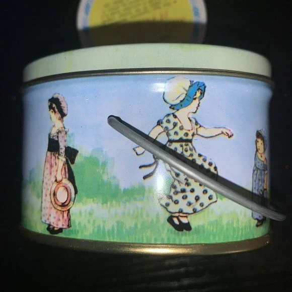 VTG 1976 Shackman Miniature Tea Set NOS Sealed Kate Greenaway Tin 14pc NRFB - Picture 4 of 6